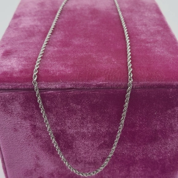 Jewelry - Sterling Silver Twisted Rope Chain Necklace, 18”